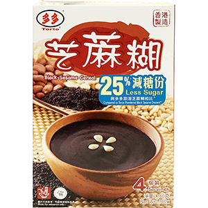 TORTO BLK-SESAME CEREAL LESS/SUGAR